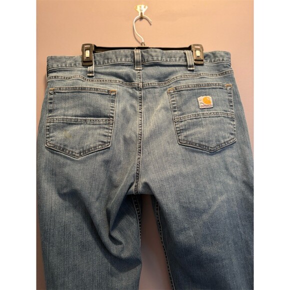 Carhartt Rugged Flex Men's Jeans 36x32 Blue Light Wash Straight Relaxed - Picture 5 of 10